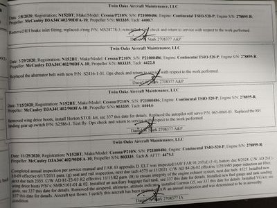 Airframe log page 3