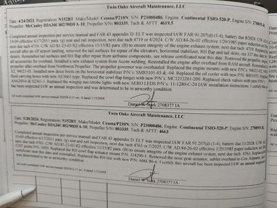 Airframe log page 6