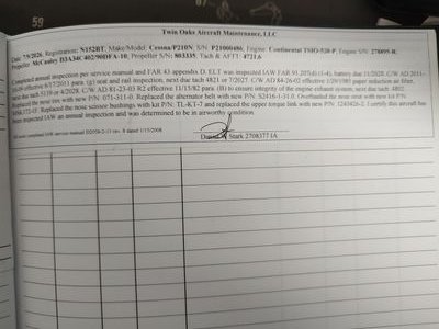 Airframe log page 9